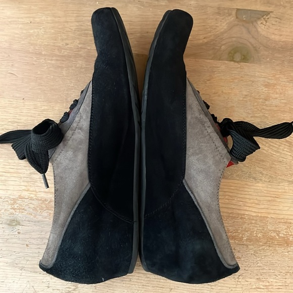 Pas de Rouge Leather Lace-Up Shoes Oxfords Flats Made in Italy Size 39.5/9 Suede - Picture 5 of 11